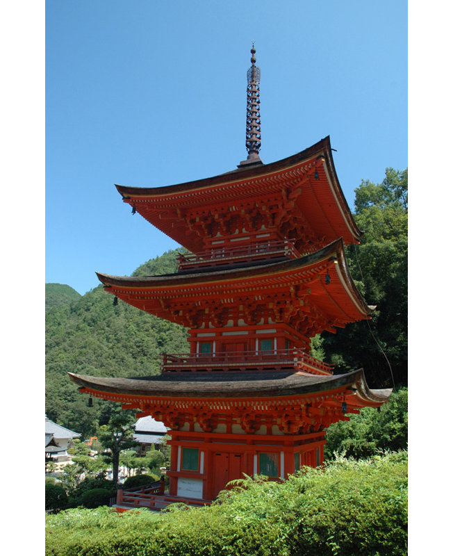 Pagode, Japon, H 18 po x l 12 po