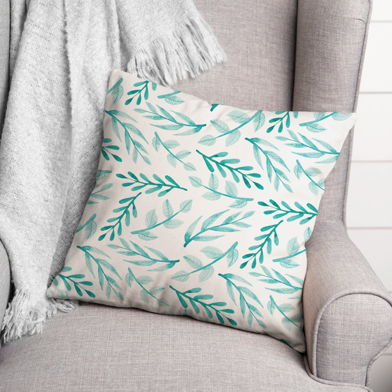 Floral Outdoor Throw Pillow