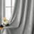 Leming 100% Polyester Burlap Blackout Curtains for Bedroom Grommets Curtains 2 Panels Set-719486195-719485965