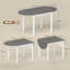 Pine Oval Solid Wood Dining Table