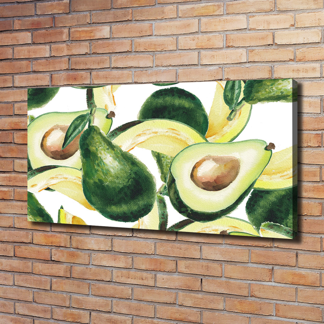 Eine Avocado - Kunstdrucke auf Leinwänden