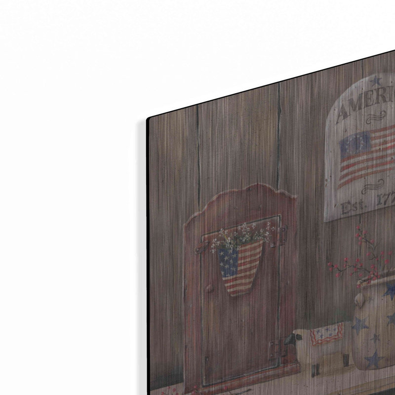"America Est. 1776" par Pam Britton, H 12 po x l 16 po