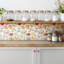 Self Adhesive Vinyl Splashback Tiles Sticker Peel Stick set 9 pieces 30x30 cm Fruits and vegetables