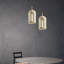Modern Vintage Glass Ceiling Pendant Light – E27 Bulb Holder Shade for Kitchen
