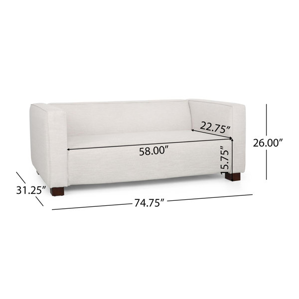 Ebern Designs 74.7"W Loveseat Sofa With Modern Design - Wayfair Canada