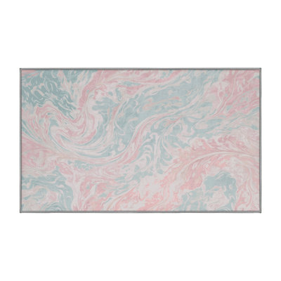 Machine Washable Gray Area Rug