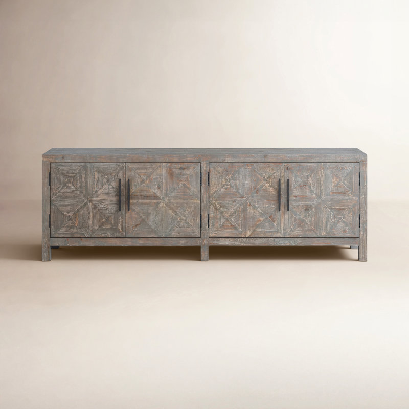 103.5'' W Solid Wood Sideboard, Timeworn Gray