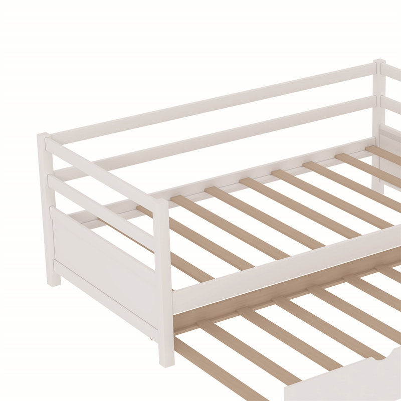 Lit de jour simple avec couchette Blinera, Blanc