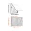 Fenêtre de service en alliage d'aluminium de 48 po x 36 po Concession-131511733