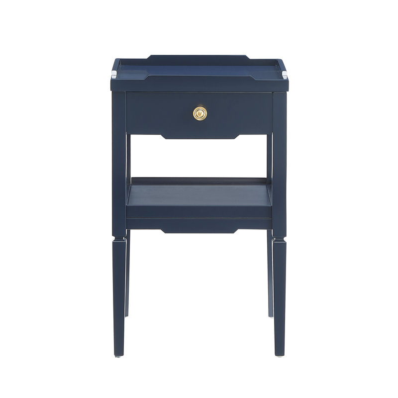 Finchley  1-Drawer Nightstand, Blue