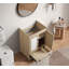 Bathroom Vanity Sink Base Wooden Material Ready-To-Assemble Bathroom Cabinet 24" Width Without Sink