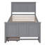 Lit plateforme simple avec lit gigogne et tiroirs-992121465
