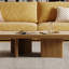 Table basse 51,5 po Mid-Century Modern, Travertin