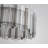 1-Light Chrome LED Pendant With Clear And Smoke Glass Accents