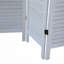 Sycamore wood 4 Panel Screen Folding Louvered Room Divider-155708801