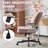 Modern Cross Legged Office Chair With Adjustable Armrest And Swivel Wheels-1641966358
