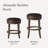  Maven Lane Alexander Swivel Backless Stool with Faux Leather Upholstery-92561091-92561089