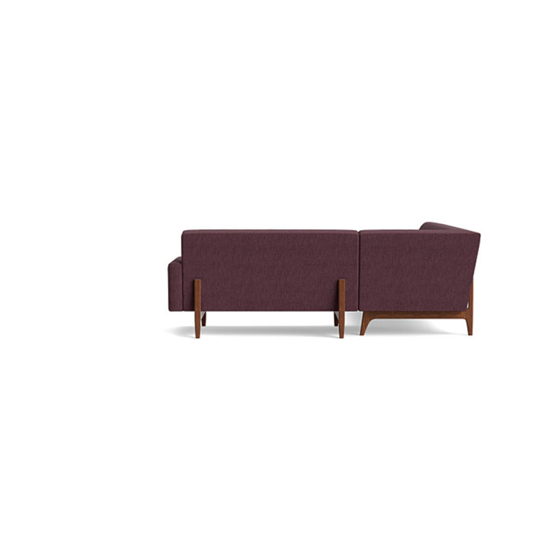 Tyler Sectional, Left Hand Facing, Performance Weave - Aubergine
