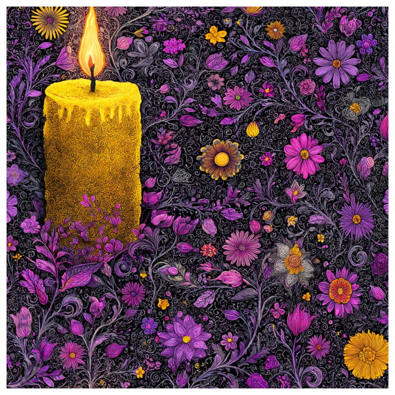 Tapis de bain bougie, 34in W x 21in L