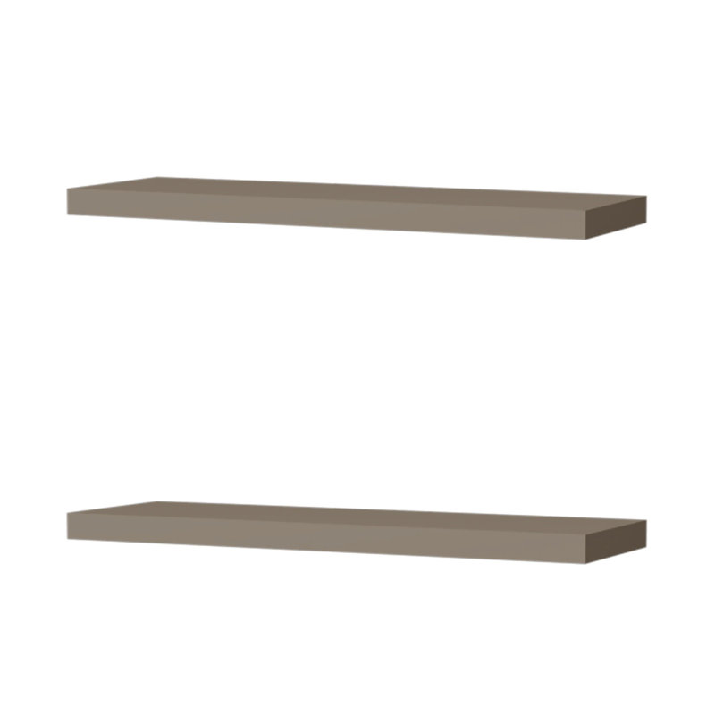 Taupe Floating Shelf, 1.5"H x 31.5"W x 9.8"D, Taupe
