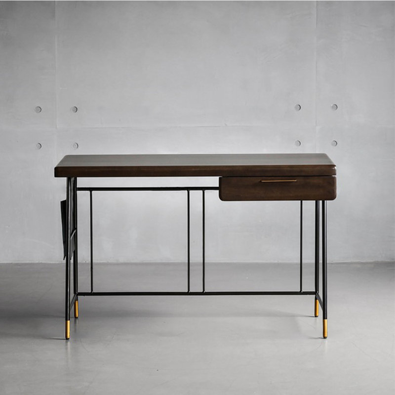 Industrial style desk, 29.53" H x 55.12" W x 23.62" D
