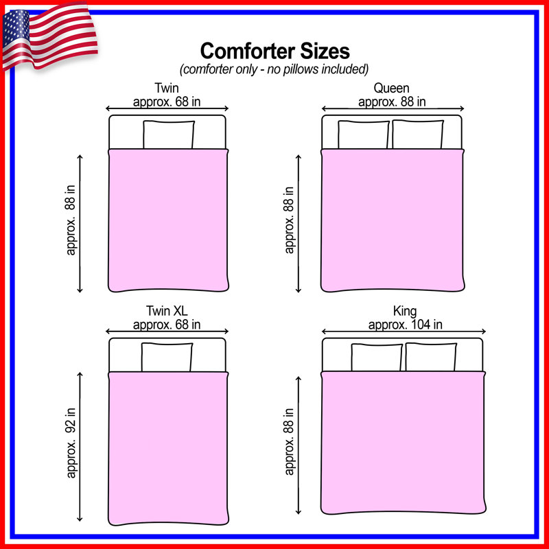 Solid Pink Background Comforter, Twin