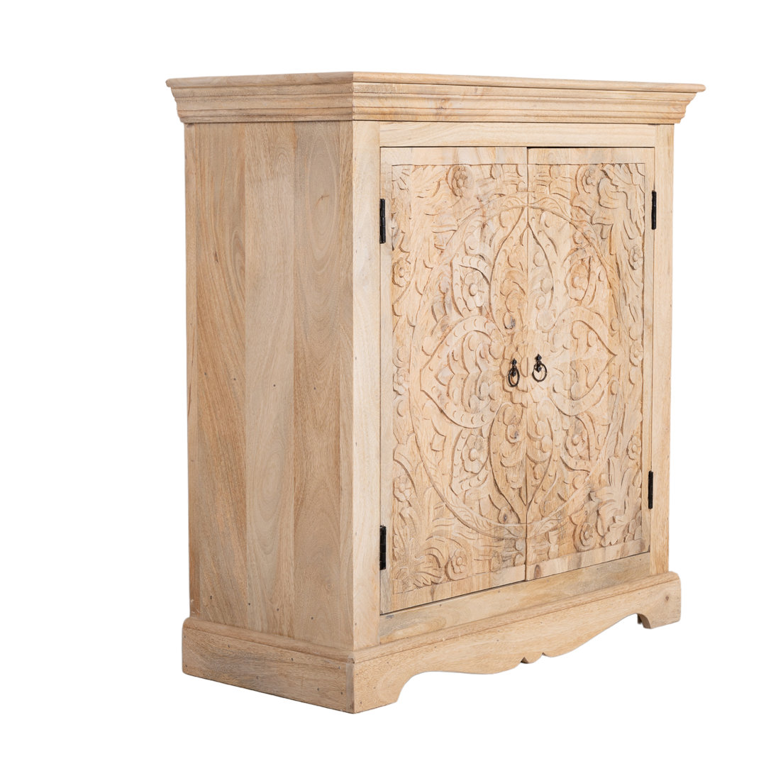 Soumare Solid Wood Accent Cabinet World Menagerie 
