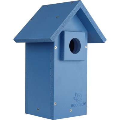 Nature's Way EcoCycle Bluebird Bungalow Recycled Plastic Bird House, Blue