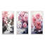 «Pink Grey Minimalisme Serenity In River», 3 pièces sur toile-842298425-842298424