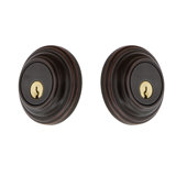 Nostalgic Warehouse Classic Rosette Double Cylinder Deadbolt