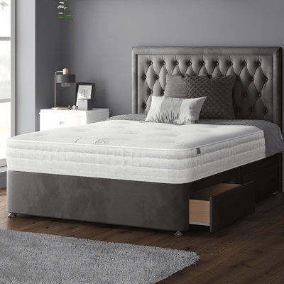 Gallego Upholstered UK Super King - DE 180 X 200 Cm Divan Bed
