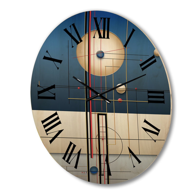 Horloge murale moderne surdimensionnée en bois, Moyenne