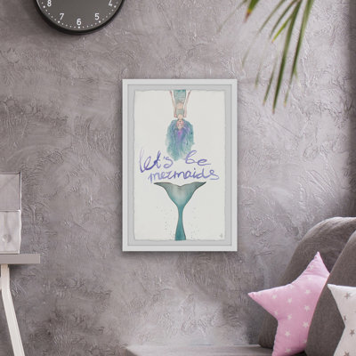 Art encadré Laurencho «Let Be Green Mermaids Tail»