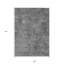 Tapis intérieur lavable abstrait gris et noir 9 pi x 12 pi 9 pi x 12 pi