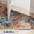 Abstract Art-Inspired Thin Indoor Rug, Distressed Oil Painting Pattern Low Pile Area Mat with Soft Surface, Easy to Clean & Stain Resistant for Living Room, Bedroom, Entryway, Study-1003559686