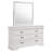 Doytcho 6-drawer Dresser and Mirror White-116447299