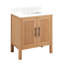 30" Ayanna Single Bathroom Vanity Set with Rectangular Undermount Sink-77153704-77153703