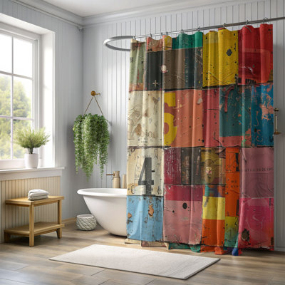 Joyful Mix - Rideau de douche Premium