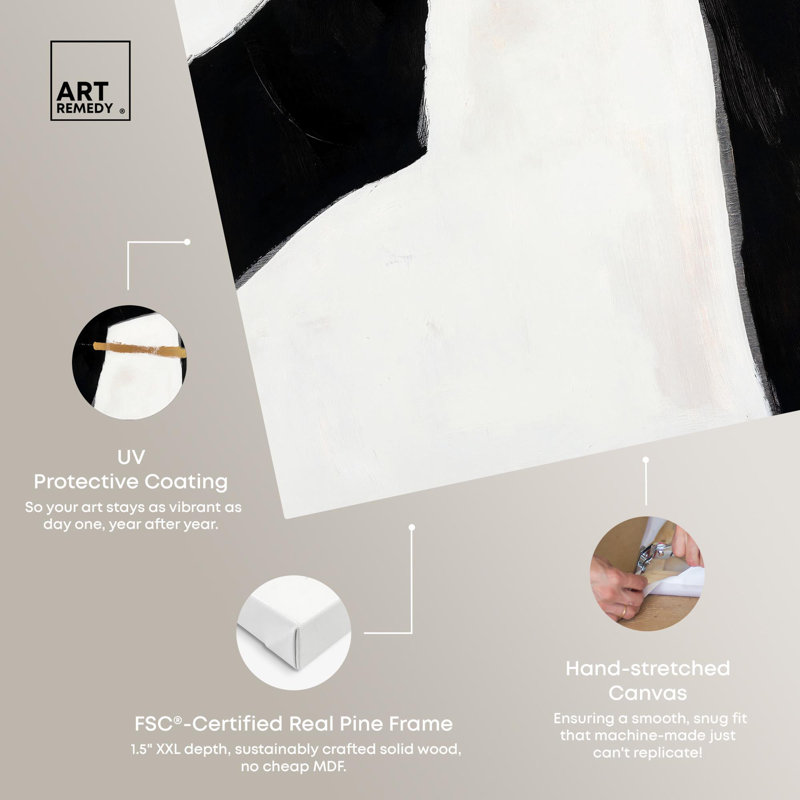 Art Remedy, toile d'art en noir et blanc Urban Grid I, H 45 po x l 30 po, Toile tendue