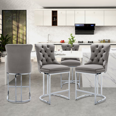 Katrisha Modern Metal 26'' Counter Bar Stools