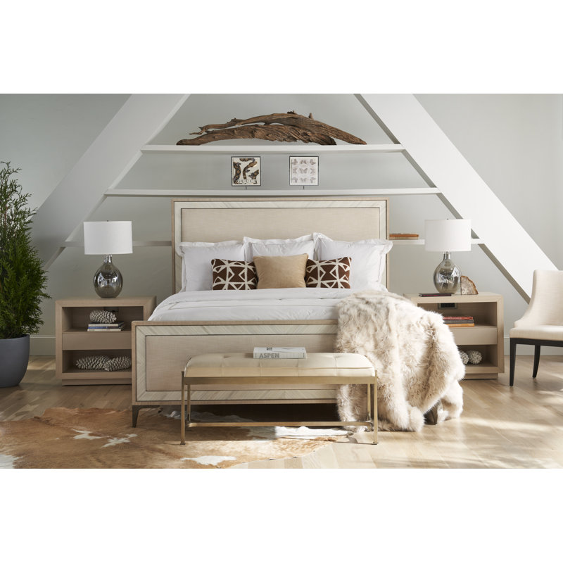 Water Upholstered King Bed