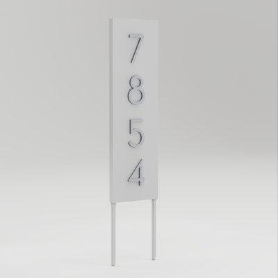 Welcome Home Steel Lawn Address Sign