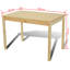 Table et chaises de salle à manger vidaXL en bois de pin naturel 5 pièces Durable-1868025333