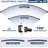 Curved Adjustable Shower Curtain Rod 43-78" – Rustproof, Drilling Required