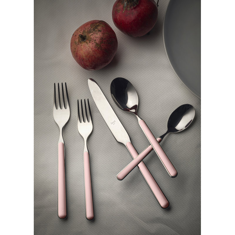 Ensemble de couverts en acier inoxydable MEPRA Fantasia (5 pièces), Rose pâle