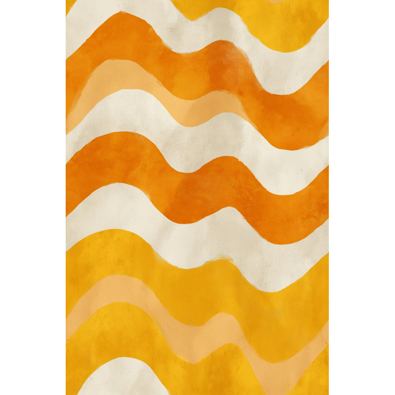 Papier peint texturé aquarelle Mid Century Modern, Peler et coller