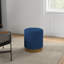 Ackeem 40cm Wide Round Solid Colour Footstool Ottoman-1501021995