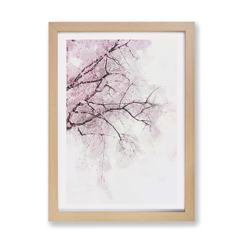 A Pier at Sunset - Framed Print, 45cm H x 63cm W x 2cm D, Oak