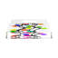 Xmas Tangle Primaries Acrylic Rectangle Decorative Tray-1963105315