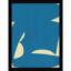 «B Cut Out In Blue» par Little Dean, reproduction d'art encadrée sur bois-236081675-236081678